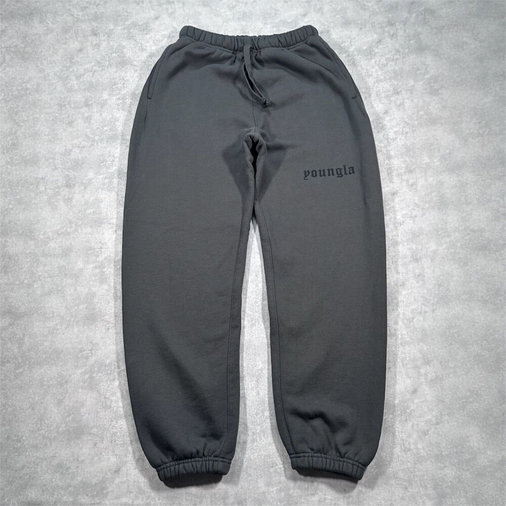 YoungLA Mens Size M Gray Cloud 9 Joggers Loose Fit Sweatpants Gym Lounge